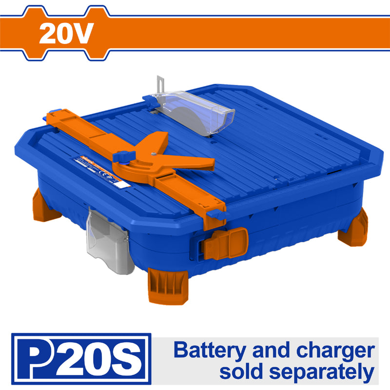 Cortador de Baldosas azulejos 20V Inalámbrica. Profundidad: 24mm. Batería y cargador por separado. Sierra de mesa