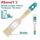 Brocha 1" con mango de madera.