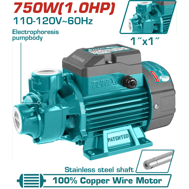 Bomba de agua periferica 110V/60htz  1 HP. Mejorada (1 año)