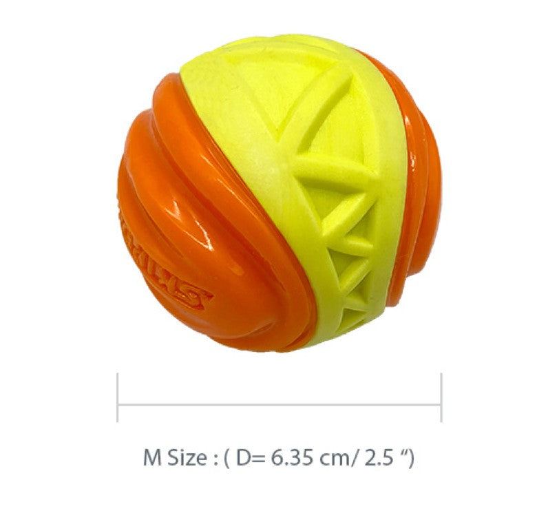 Pelota resistente X-FOAM naranja para mascota