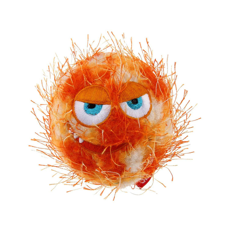 Pelota Crazy Ball Tela Naranja Para Mascota