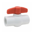 Válvulas de paso PVC roscable 150PSI.