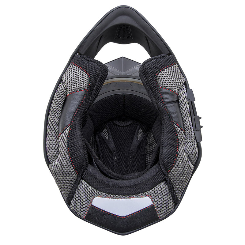 Casco PARA MOTO BX31 Benelli Rojo/Gris Talla XXL