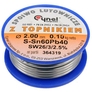 Estaño Sn60Pb40 (2.0 Mm, 100 G)