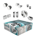 Kit de herrajes EOLO. Acero inox Brillante.