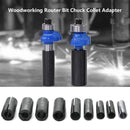 (9 Pcs) Adaptadores De Vastagos Para Motortool O Routers.