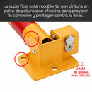 Tranca Bloqueador de Estacionamiento en T con Cerradura (3.9Kg). Barrera de Seguridad para Parking en Acero Reforzado con Recubrimiento Anticorrosivo. Bolardo Amarillo(55x40cm)