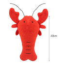 Juguete para perro mordedores. Peluche de Langosta. Tamaño 10 x 10cm.