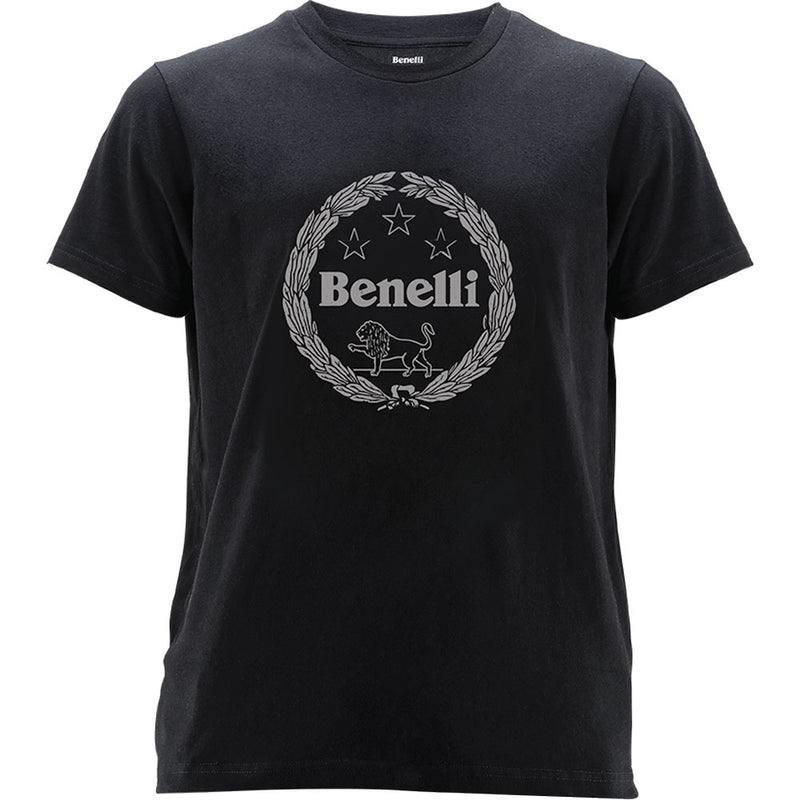 Franela negra con logo Benelli talla S