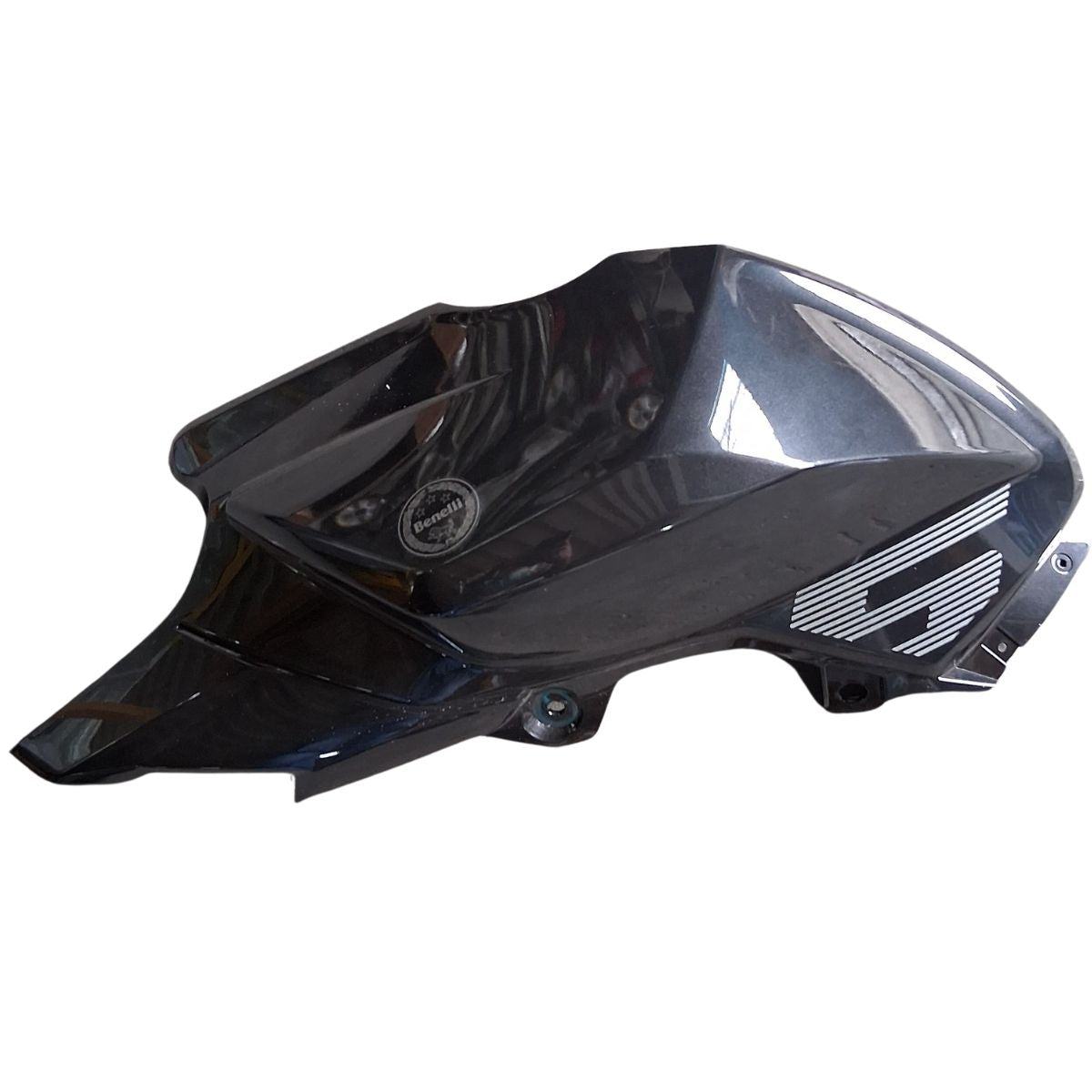 Covertor izquierdo de tanque de combustible negro con calcomanias (TNT25N)