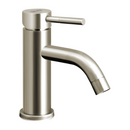 Llave de Lavamanos Individual. Acabado Satinado Cepillado. Grifo para Lavabo. Pluma Agua Fría y Caliente. Acero Inoxidable.