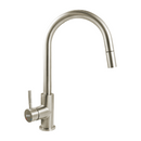 Grifo de fregador de Acero Inoxidable. Pluma Llave Mezcladora para Cocina de Cuello Alto con Manguera Extensible de 1.5 m.