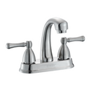 Llave Mezcladora 4" Para Lavamanos Con Cubierta Y Manerales Tipo Palanca. Pluma Grifo de Acabado satinado.