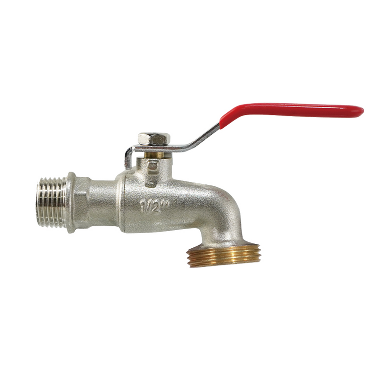 Llave De Jardín 1/2" y 3/4" Para Manguera Con Palanca De Medio Giro.