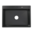 fregador de Cocina Empotrable 60x46x22cm. Acero Inoxidable. Color negro.