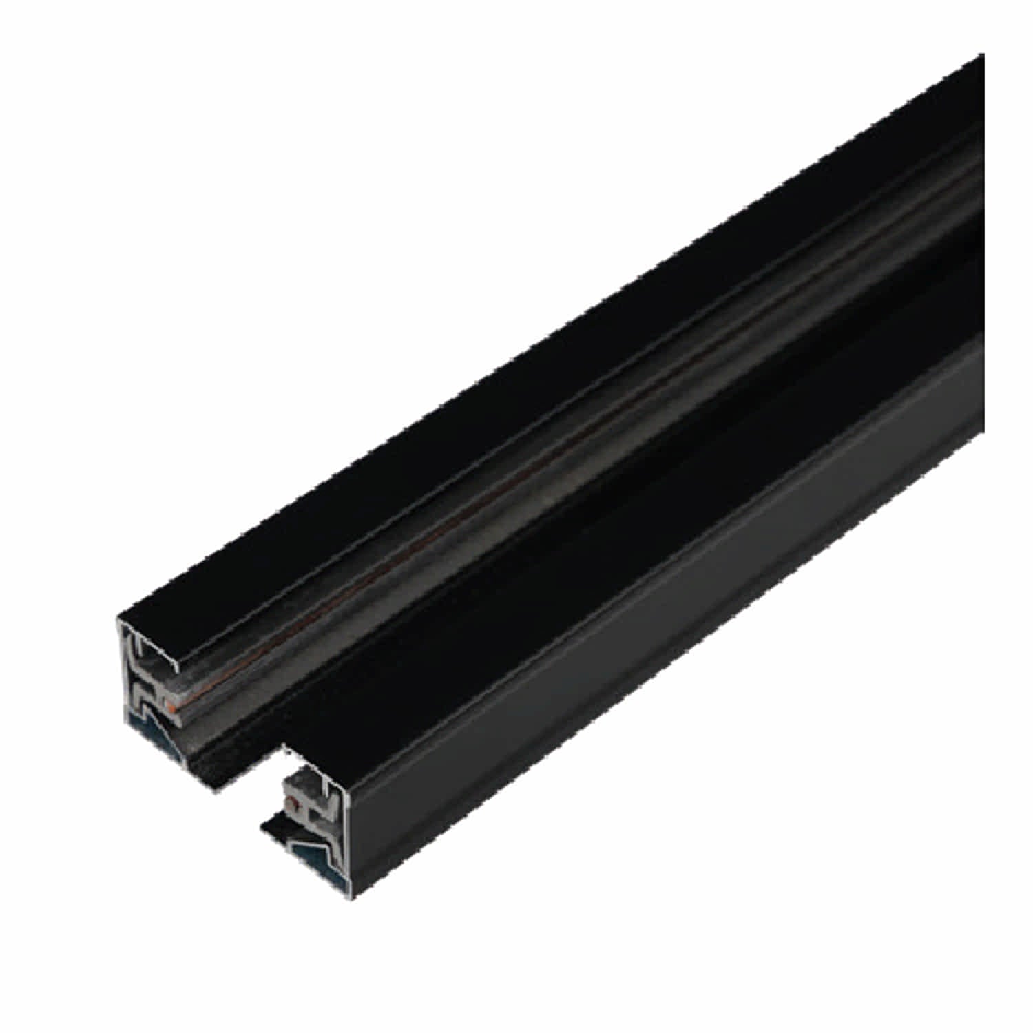 Riel Negro de Aluminio 1M Para lamparas LED Iluminación.