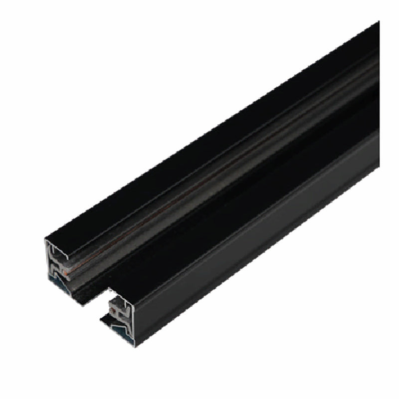 Riel Negro de Aluminio 2M Para lamparas LED Iluminación.