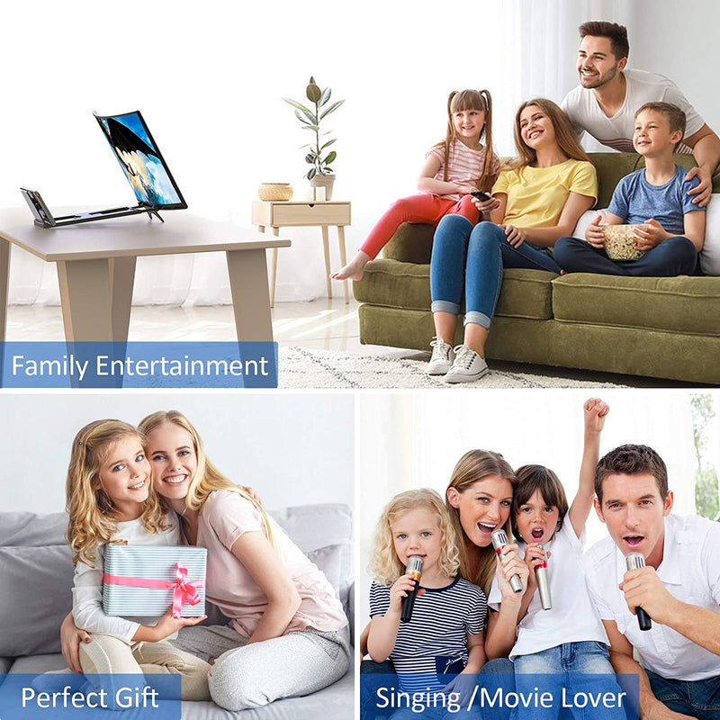 Amplificador de Pantalla de Celular, curva 3D, Full HD. Tamaño 12” Pulg.