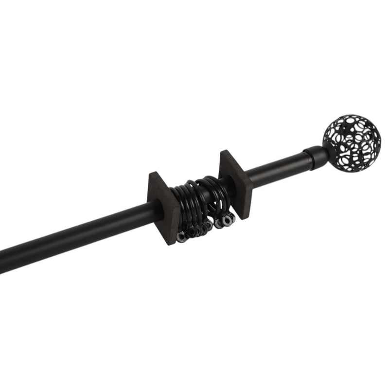 Barra tubo Ajustable Para Cortinas , Closets Y Duchas De Acero Inoxidable. Barra Extensible.Color Negro 70-120cm.
