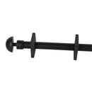 Barra tubo Ajustable cromado para  cortinas 70-120cm Hierro resistente y diseño moderno.