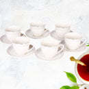 Tazas de Cerámica Elegante para café o té. Diseño Moderno. Set de 12 piezas.