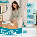 Repuesto Paños Húmedos para Trapeador con Mopa  Carbone Clean Freak Clipmaster Pro (UN-C030). Pack de 36 Paños para Limpieza de Pisos.