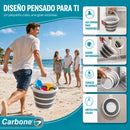 Cubeta Plegable de 10L con Asa. Balde Expandible y Compacto para Limpieza, Hogar y Almacenamiento.