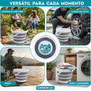 Cubeta Plegable de 10L con Asa. Balde Expandible y Compacto para Limpieza, Hogar y Almacenamiento.