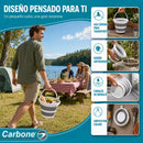 Cubeta Plegable de 5L con Asa. Balde Expandible y Compacto para Limpieza, Hogar y Almacenamiento.