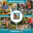 Lavadora a Presión Portátil Plegable de 15L. Cubeta cubo agua Inalámbrica con Batería Recargable. Hidrolavadora con Manguera Extensible.