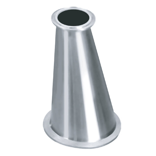 Reducciones con ferrules excéntricas sanitarias 304. 3A.