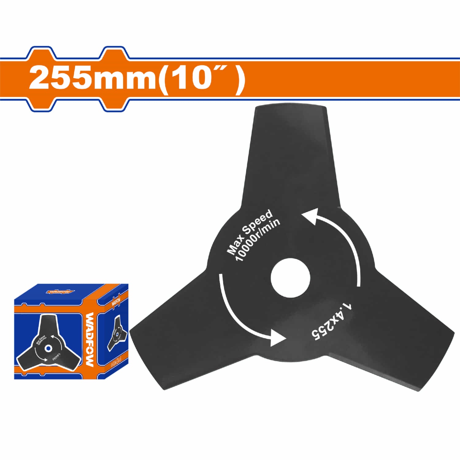 Cuchilla de corte para desmalezadora recortadora 10" 3 dientes