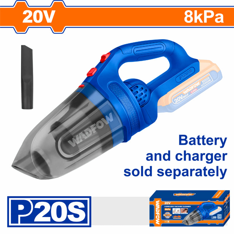 Aspiradora Inálámbrica Portátil 20V Capac 0.45L ≥6 kPa No incluye batería ni cargador. Aspiradora de Mano.
