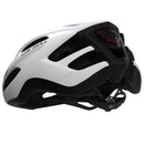 Casco Con Luz Trasera (Recargable) Para Ciclismo De Ruta O Montaña. Color Blanco Mate, Talla M/L