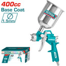 Pistola spray, Boquilla standard 1.5mm,  s opcion 1.2-1.8mm, ancho  spray 180-250mm, cap. 400cc