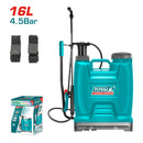 Fumigadora asperjadora Rociador Manual Mochila Para Uso Agrícola 16 Litros. 4.5BAR