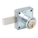 Cerradura Mueble Cuadrad Cilindro Largo Cromo Brillante Lock