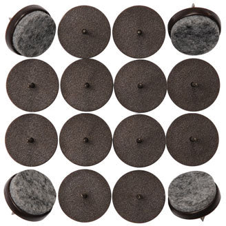 Deslizadores De Fieltro Para Muebles Con Clavos (16 Piezas)