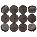 Deslizadores De Fieltro Para Muebles Con Clavos (12 Piezas)