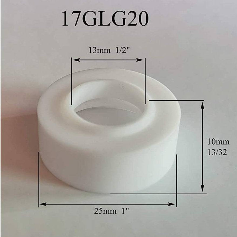 Kit De Difusores De Gas Lens Transparentes Para Soldadura Tig Antorcha WP 17/18/26 (Kit 16 Piezas)