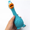 Juguete para Perro con sonido. Pato de Latex. Color Azul.