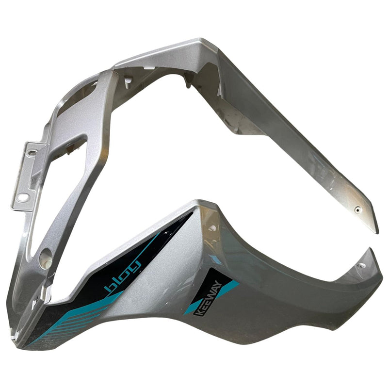 FRONT LEG SHIELD GREY G1 WITH STICKER  (BLOG 150)