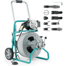 Trompo electrico Destapa Cañeria destapador de drenaje (100pies-1/2") 12.7mmx30M 110v/60Hz