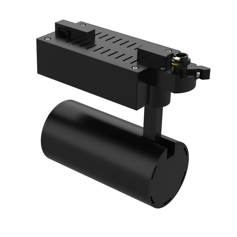 Lampara spot led de techo para riel, color negro, luz blanca cálida 2700-3200K