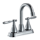 Llave Mezcladora 4" Para Lavamanos Con Cubierta y Manerales Tipo Palanca. Pluma Grifo con Modo Frío y Caliente.