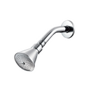 Regadera para Ducha Cónica 2½" Cromada Brillante. Cabezal de Alta Durabilidad con Reductor Desmontable.