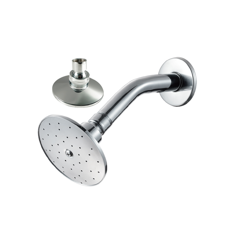 Regadera para Ducha Redonda 3½" Cromada. Cabezal de Alto Flujo con Chorro Amplio y Diseño Elegante.