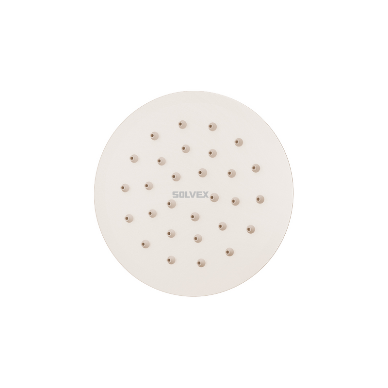 Cabezal de Ducha Redondo 4" Satinado. Regadera de Acero Inoxidable cepillada.