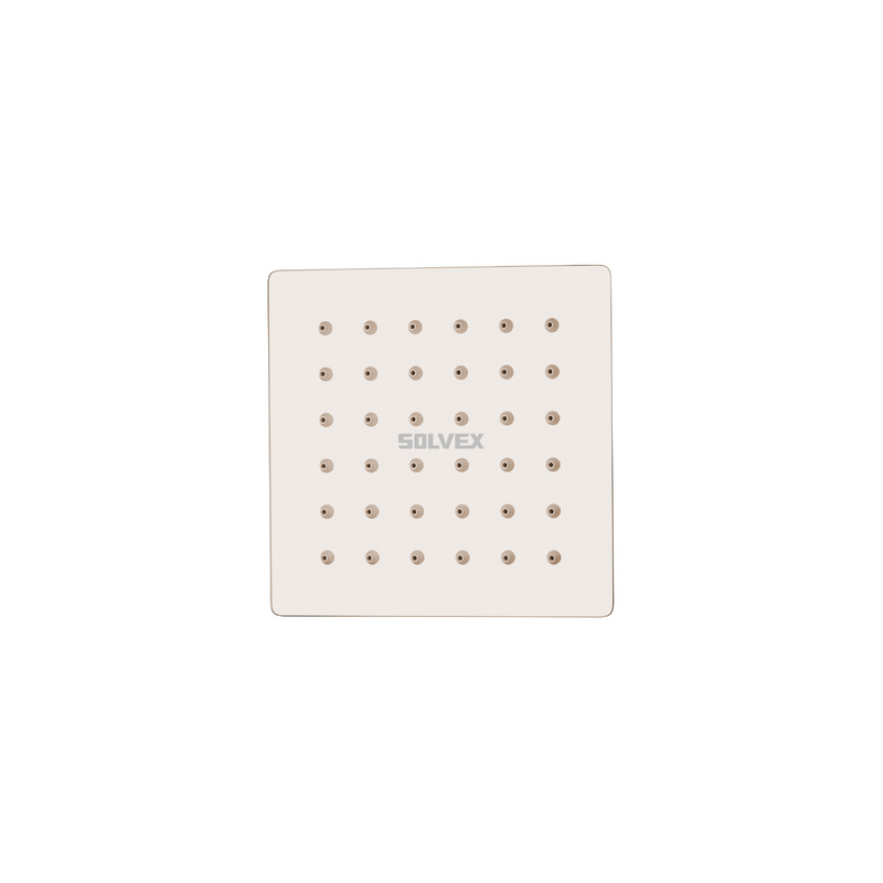 Cabezal de Ducha cuadrado 4" Satinado. Regadera de Acero Inoxidable cepillada.