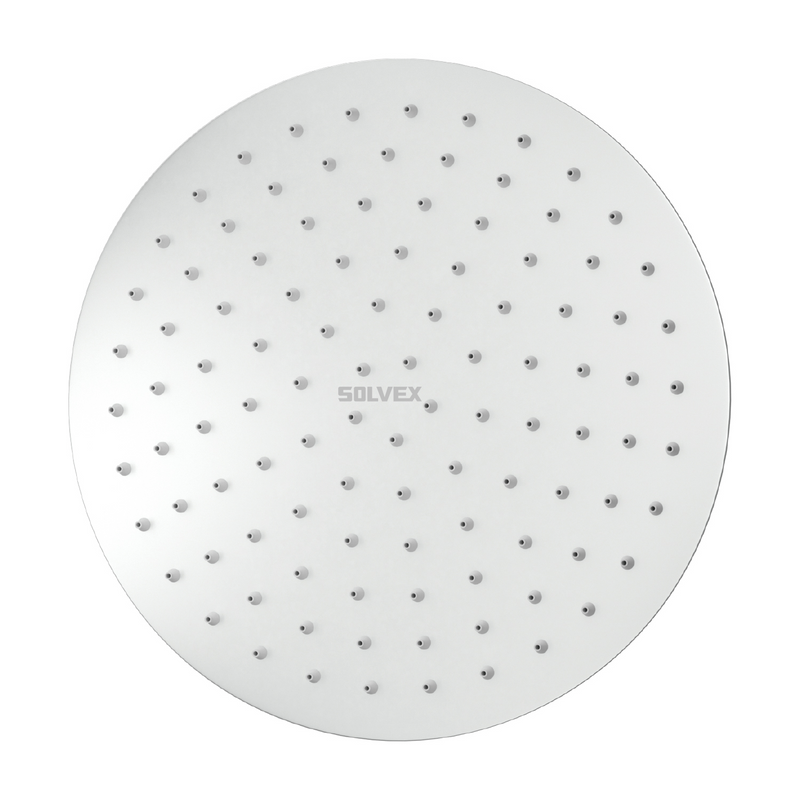 Cabezal de Ducha Redondo 10". Regadera de Acero Inoxidable Cromada.